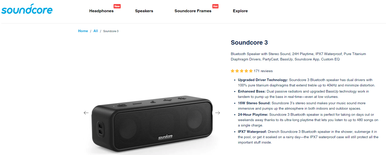 Anker Soundcore 3 Bluetooth speaker identified as headset - Microsoft  Community