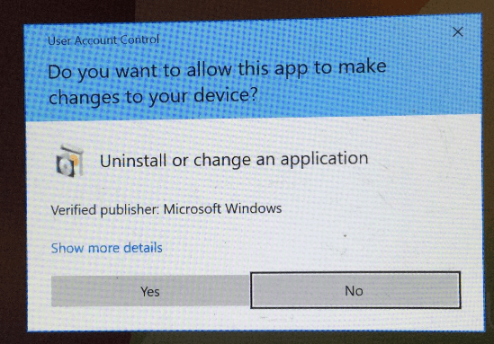 uninstall question