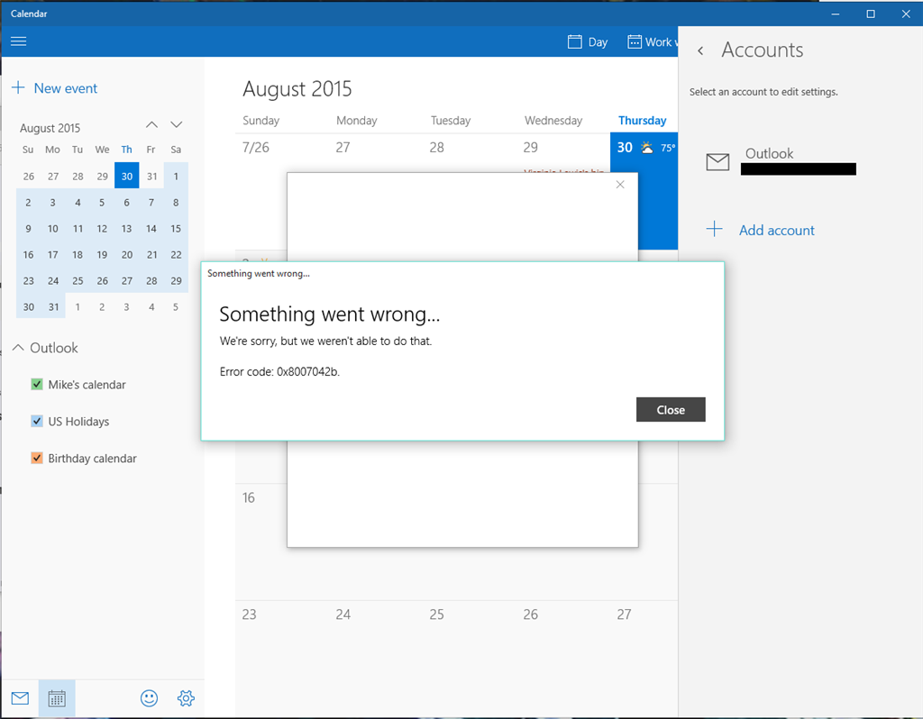 Cannot add Gmail to Calendar for Windows 10 Microsoft Community