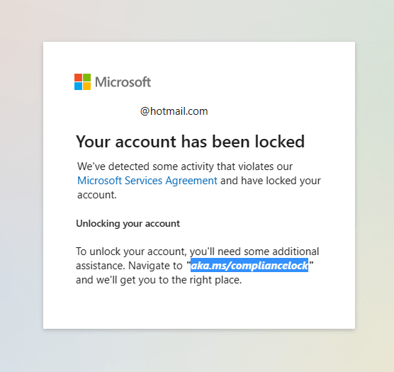 How Do I Get My Suspended Account Back?? - Microsoft Community