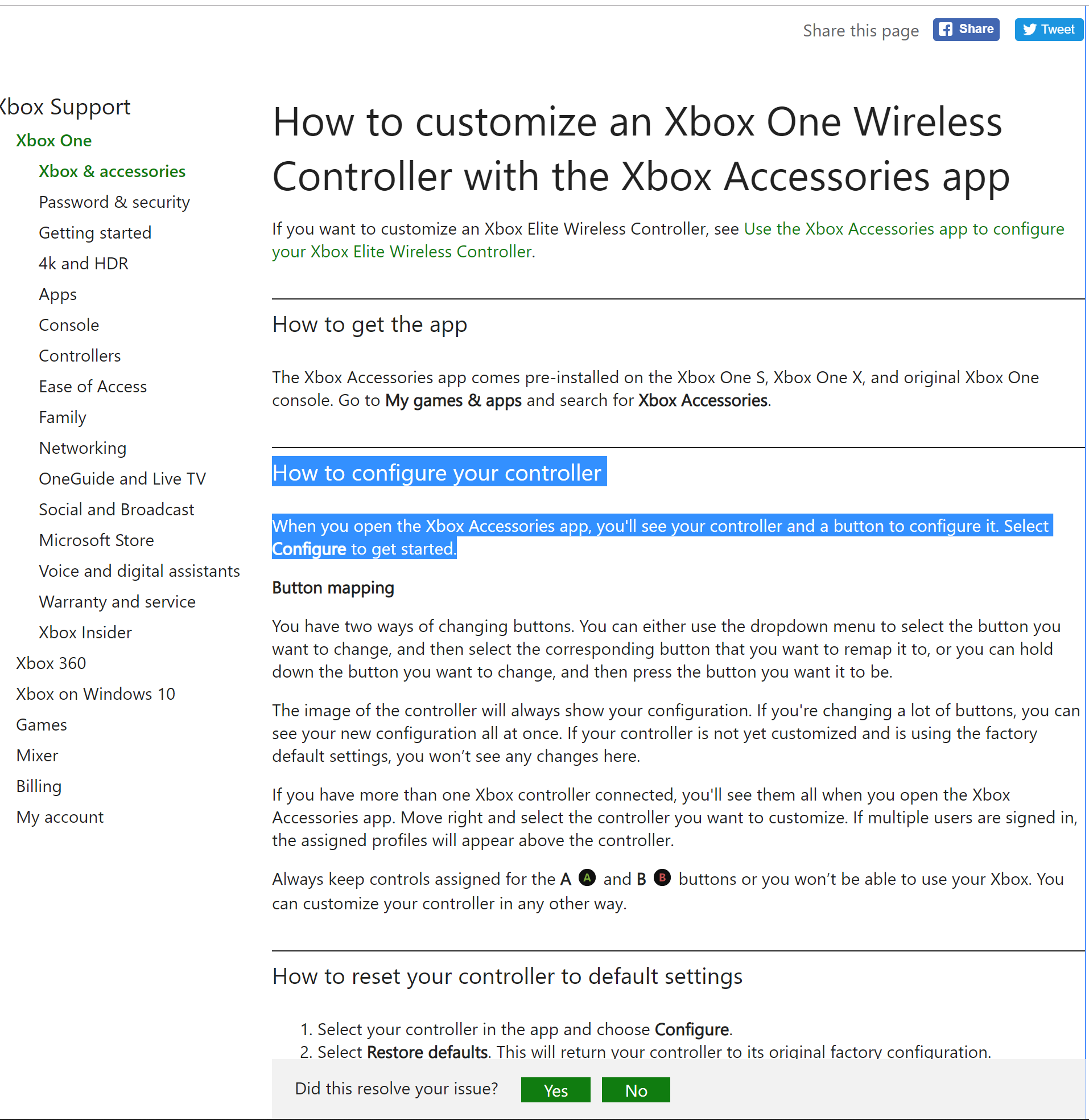 How to Reset Xbox One to Factory Default settings