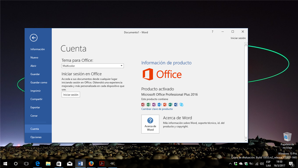 Office 2016 - Error al iniciar sesión cuenta de Outlook en Office -  Microsoft Community