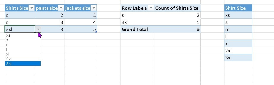 Uniform order on Excel Microsoft Community