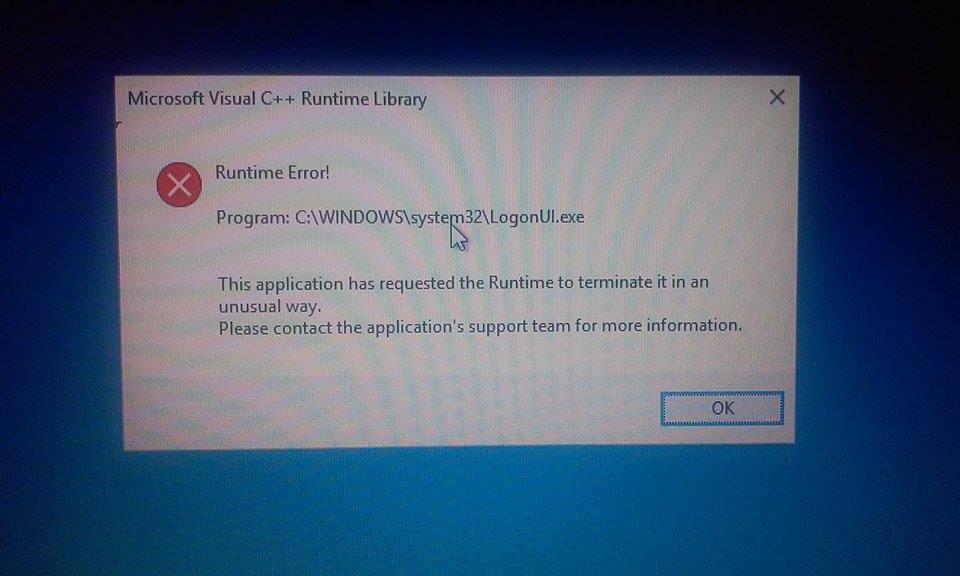 Microsoft Visual Runtime Library Runtime Error Microsoft Community