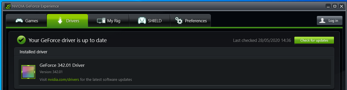 Driver nvidia online 342.01