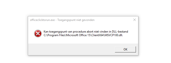 Microsoft Office Werkt Niet Meer Na Systeemupdate Uitgevoerd Op ...