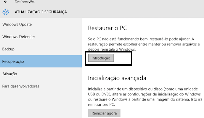 Restaurando O Windows 10 Para As Configurações De Microsoft Community 6067
