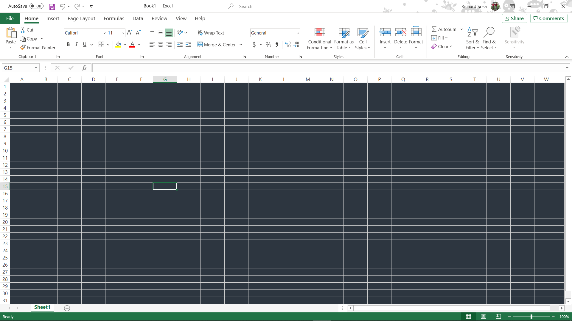 Black Excel Background Microsoft Community