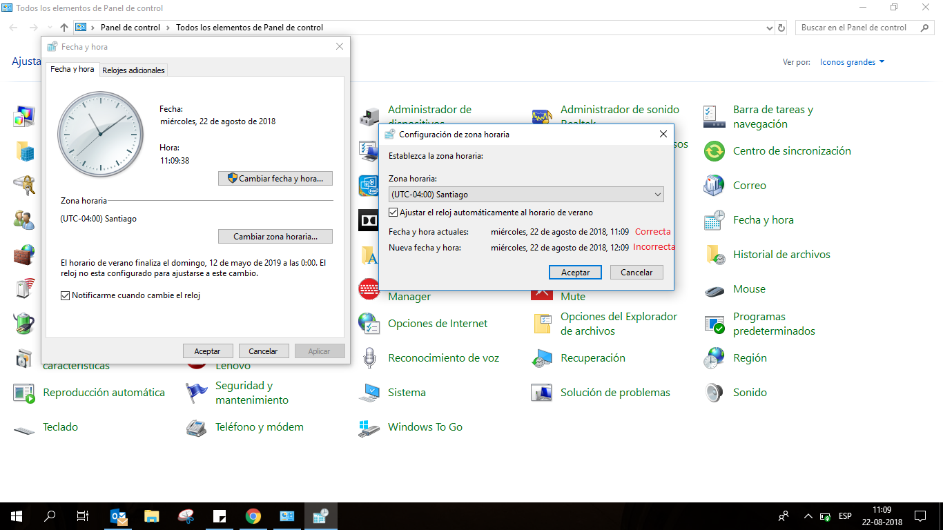 Office 2013 • Hora De Outlook No Se Sincroniza Con Hora De Windows ...