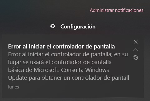 Error En Controlador De Pantalla Windows 10 Microsoft Community