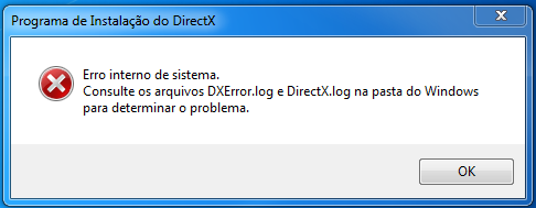 Não Consigo Instalar O DirectX End-User Runtimes (erro Interno De ...