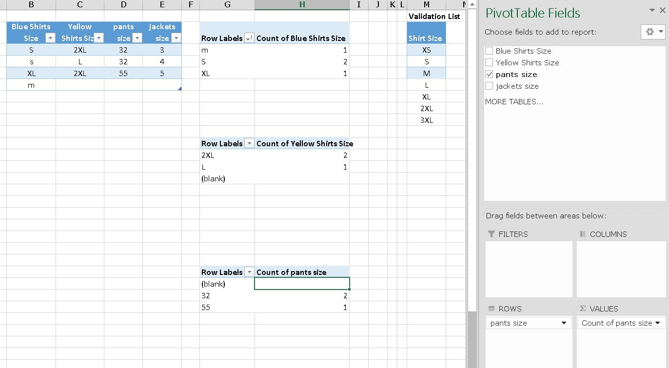 Uniform order on Excel Microsoft Community