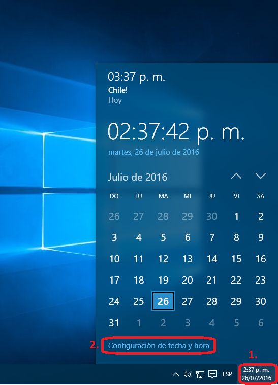 Windows 10 Hora en pantalla de inicio Microsoft Community