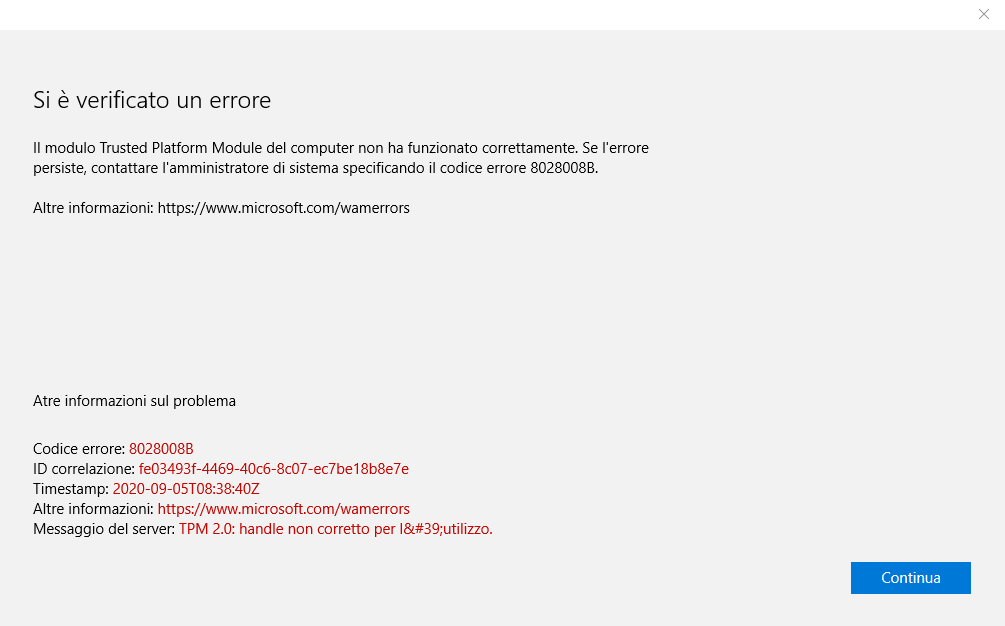 Teams Code Error 8028008b Microsoft Community