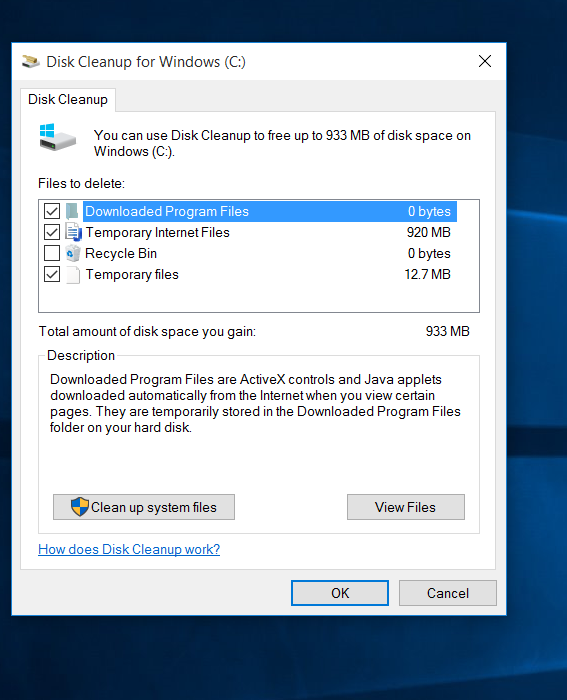 Disc Cleanup Windows 10 - Microsoft Community