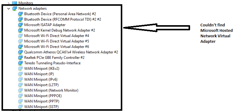 microsoft hosted network virtual adapter missing windows 10 download