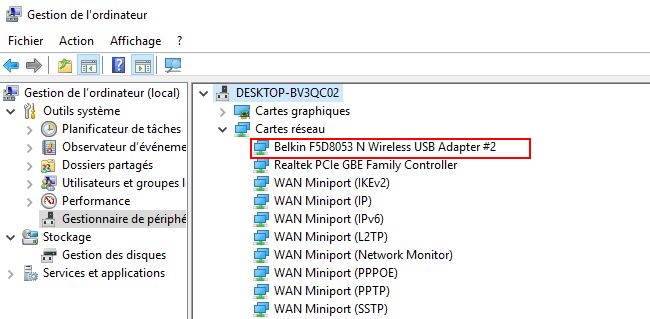 Numérotation des cartes réseau dans Windows 10 Professionnel 64 bits -  Communauté Microsoft