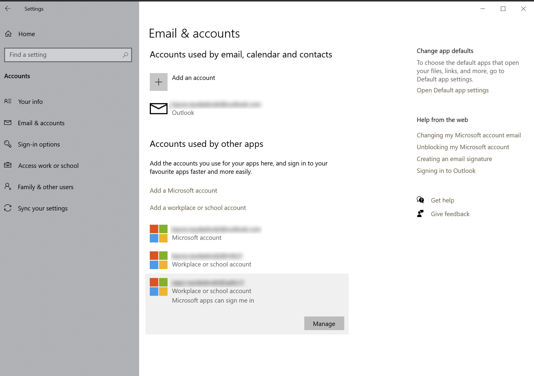 Can't log out of a school account - Microsoft Community