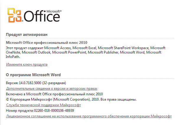 Активация microsoft office 2010 плюс. Office 2010 лицензия. Office 2010 Pro+. Изменить ключ офис 2010. Лицензия Майкрософт офис цена.