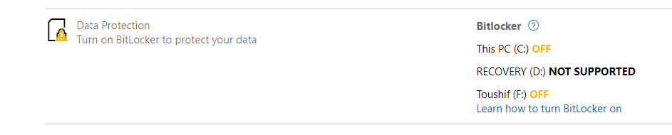 How To Turn on Bit Locker in Window 10 Home - Microsoft Community
