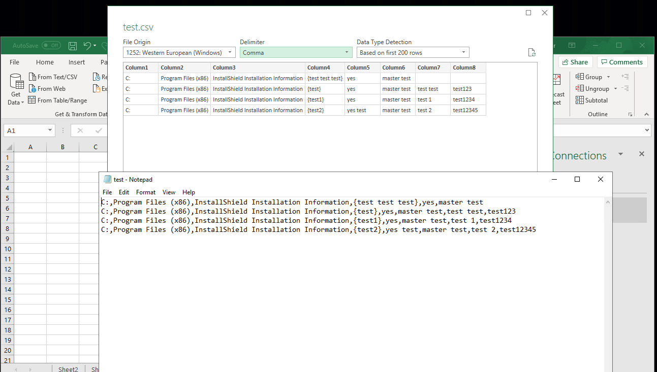 Excel Data Import From Textcsv Is Incorrectly Truncating Columns 5622