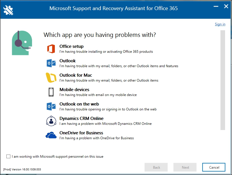 Library application support microsoft