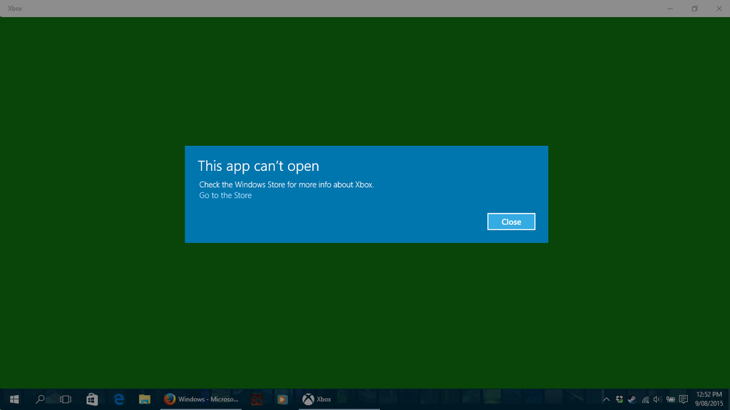 (win10) "This app can't open Check the Windows Microsoft Community