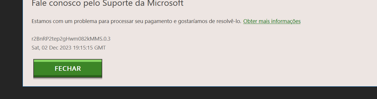 O meu Minecraft bedrock não está instalando - Microsoft Community