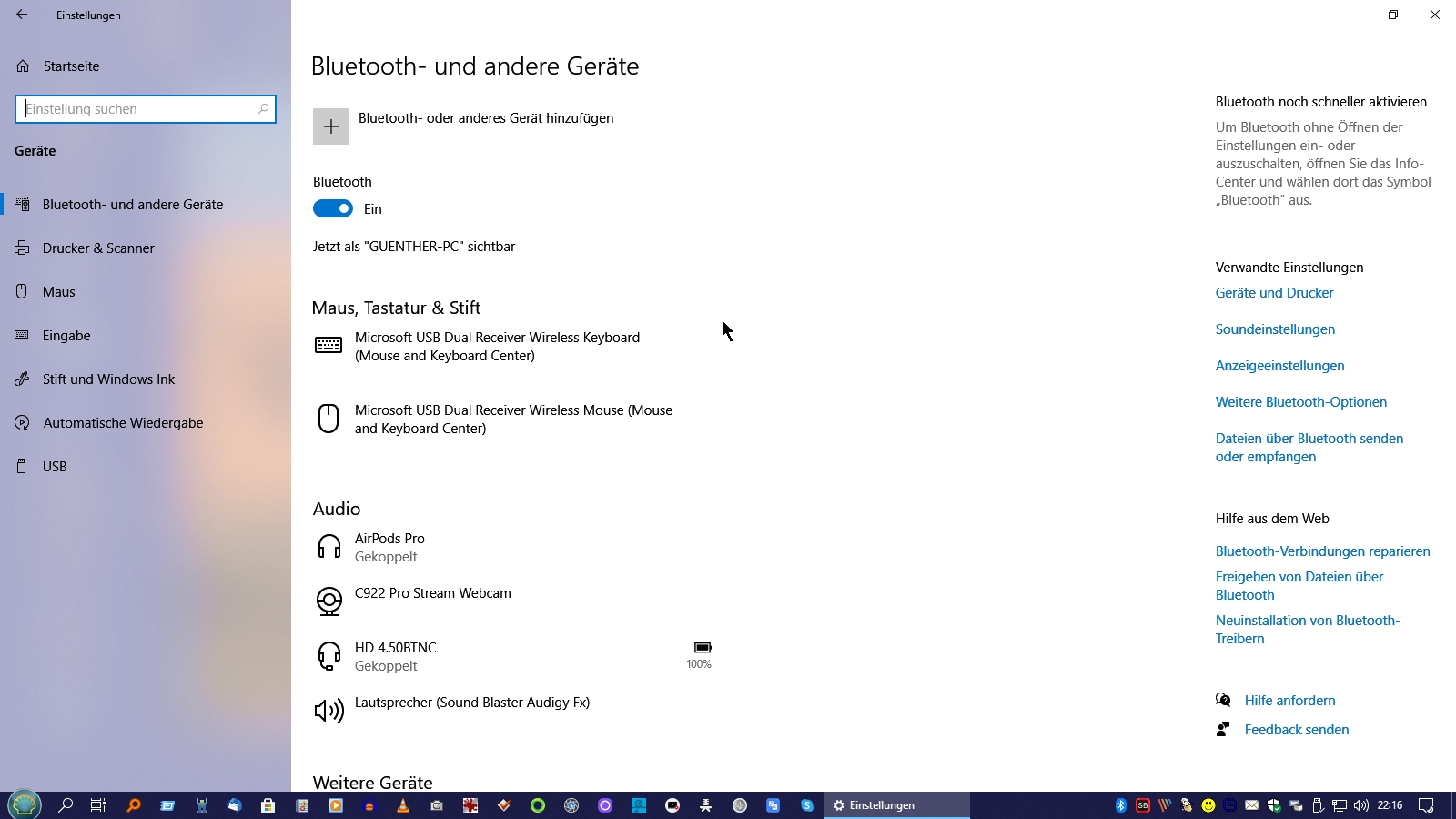 Airpods Pro Mit Windows Pc Microsoft Community