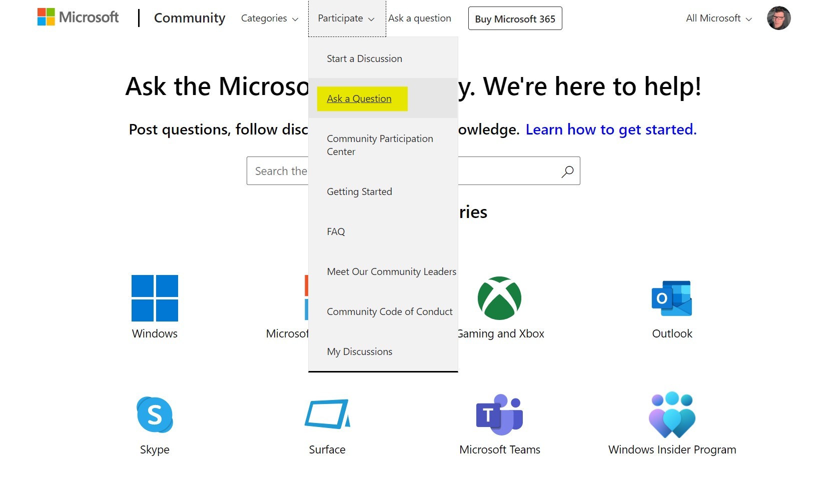 How To Ask A Question/Start A Discussion On The Microsoft Community ...