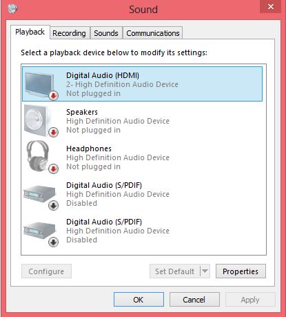 Digital Audio not plugged in - Microsoft Community