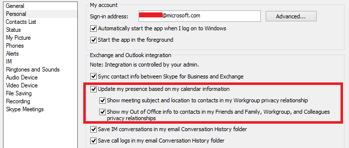 Skype Not Syncing With Outlook Calendar
