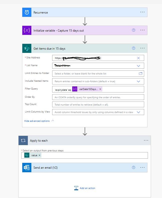 Create a sharepoint list reminder based on a calculated column ...