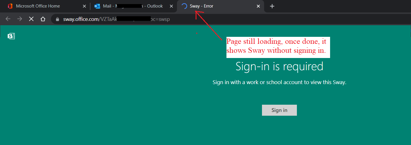 how do i get my SWAY NOT PASSWORD PROTECTED! - Microsoft Community