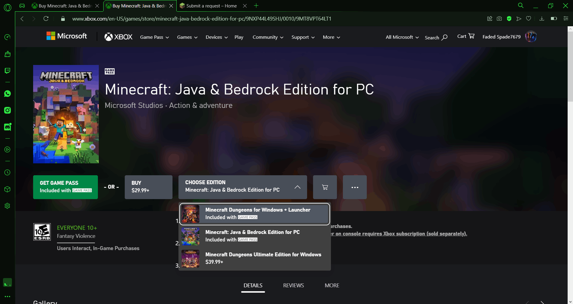 Minecraft Bedrock and Java Bundle - Microsoft Community