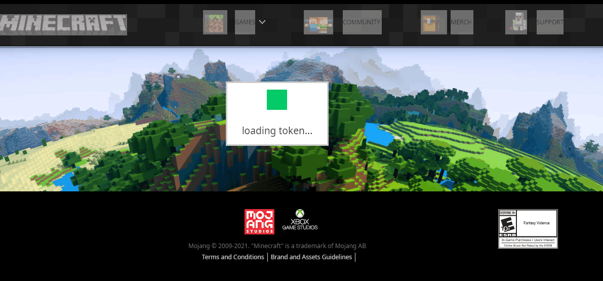 Minecraft Token Not Loading Microsoft Community