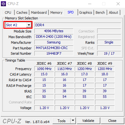 ddr4 ram 2400 mhz showing up as 1200 mhz