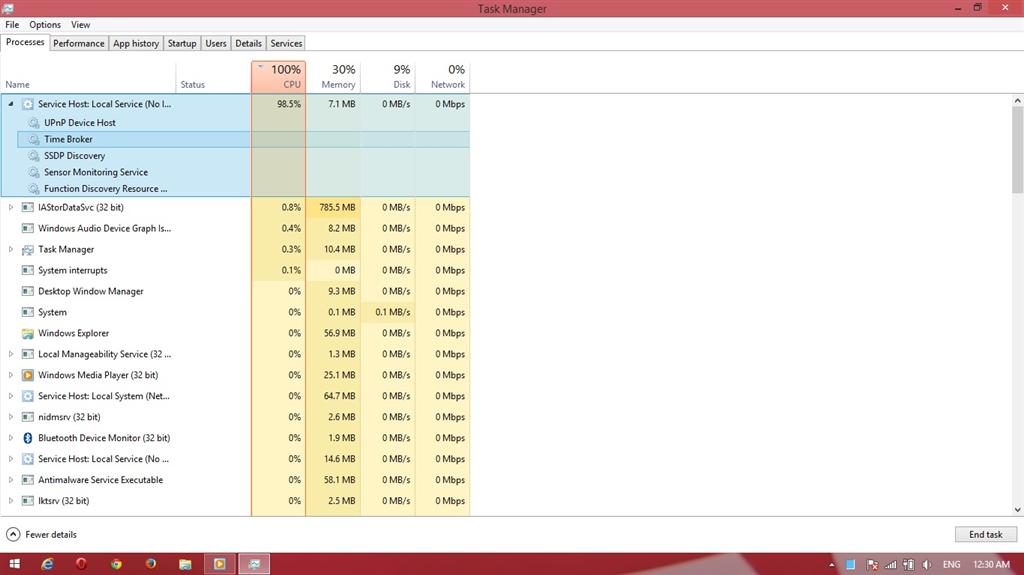 CPU usage 100% always - Microsoft Community