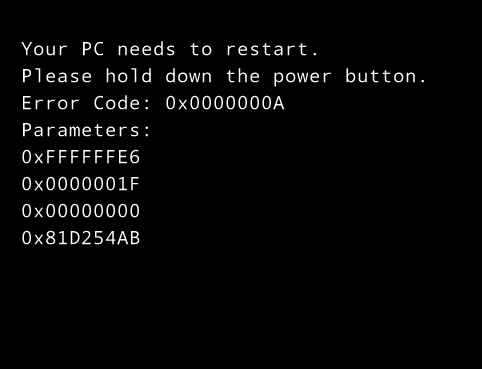 Your pc needs. Your PC needs to restart. 0000x Windows. Your PC needs to restart 0x000000c4. Start %0 %0.