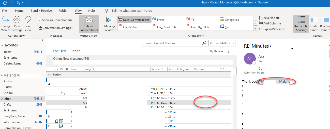 Mention Not Properly Working In Outlook 365 - Microsoft Community