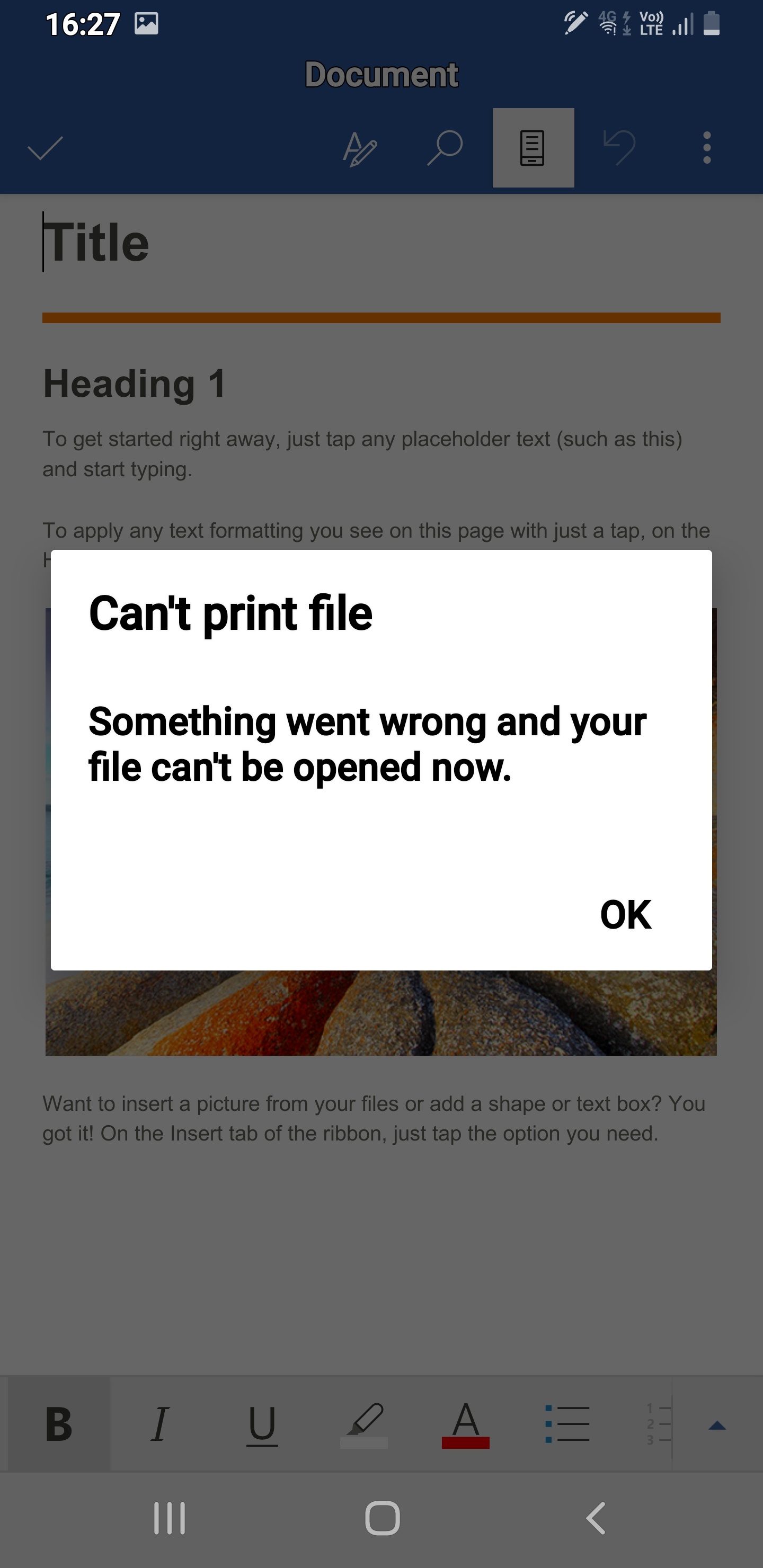 MS WORD FOR ANDROID NOT PRINTING - Microsoft Community