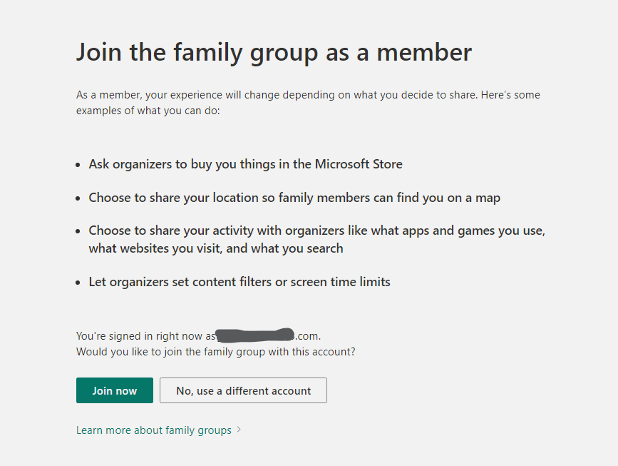 Can't Add My Child To Family Account - Microsoft Community