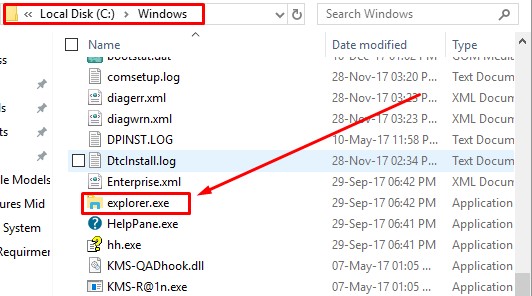 Where exe. How to crash Windows Explorer.