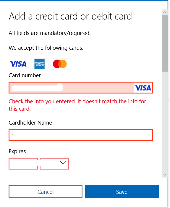 How to add a best sale credit card to xbox