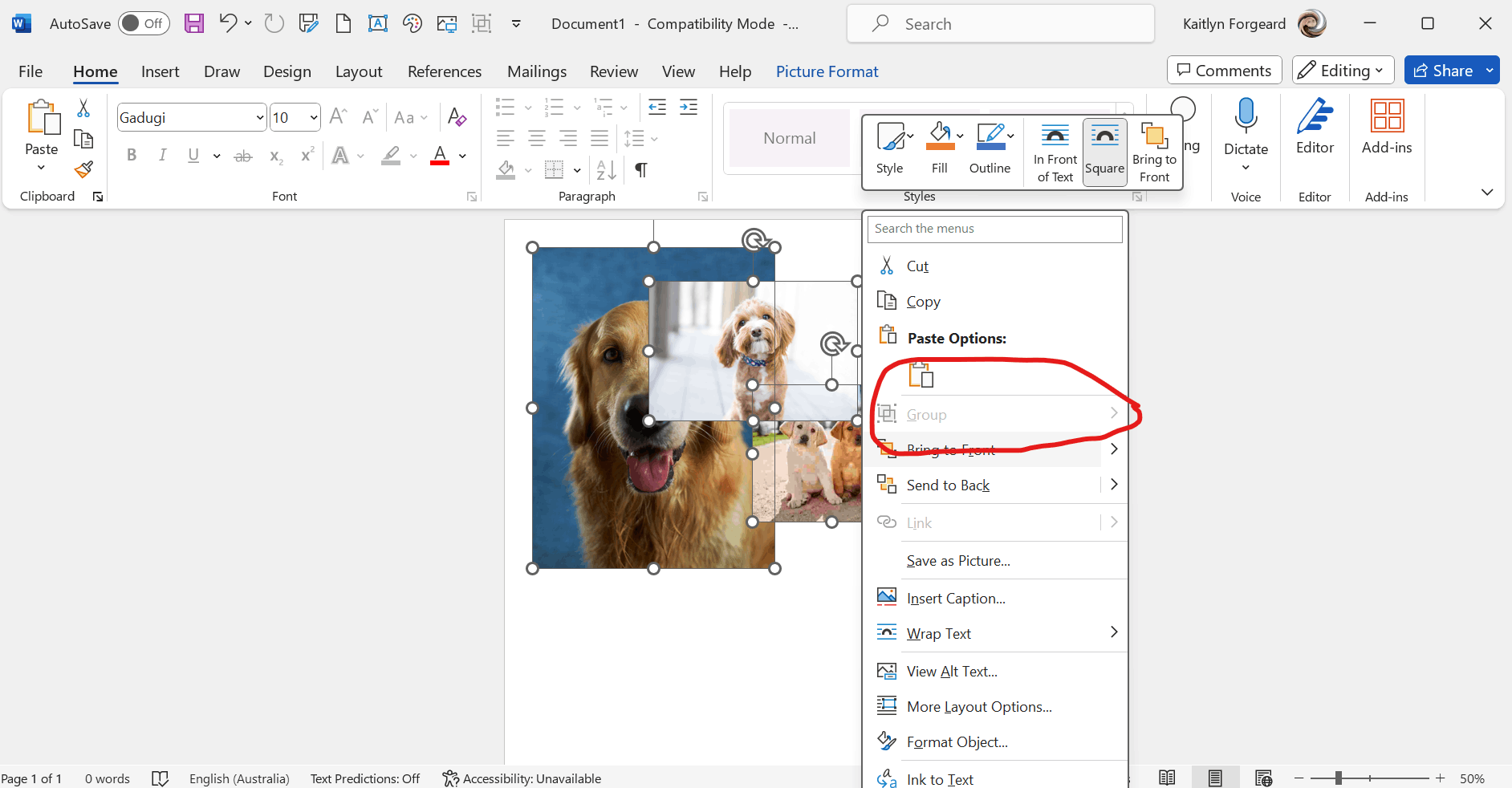 why-can-i-not-group-images-in-word-microsoft-community