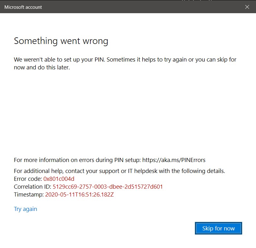 Windows Hello keeps asking me to set up PIN in Windows 11