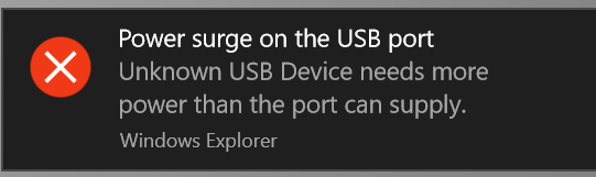 Whenever i in my adapter to my tablet/pc says power surge on - Microsoft Community