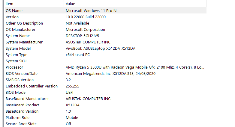 Cant Activate Secure Boot Windows 11 Or Go Back To Windows 10 Microsoft Community 9596