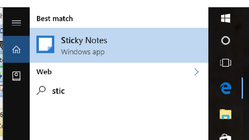 Sticky notes program gone after Windows 10 update 