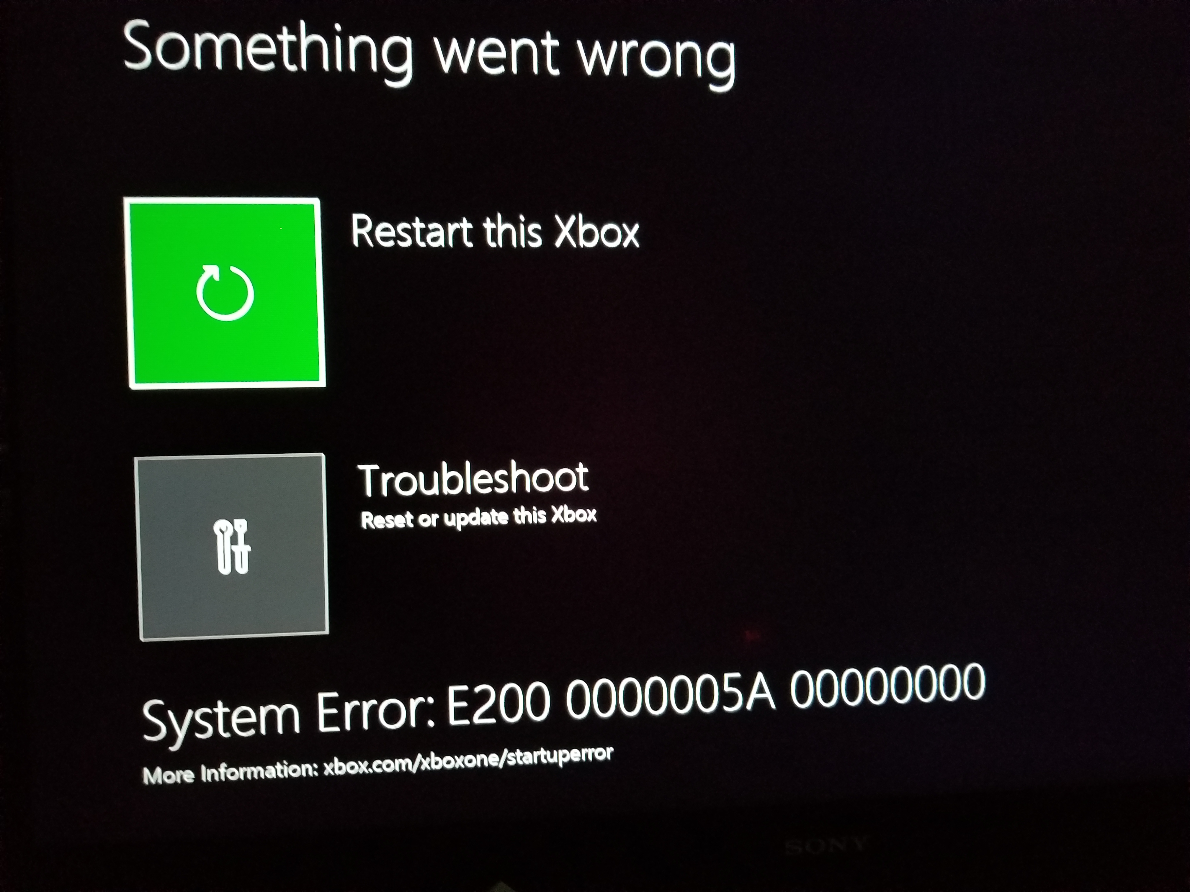 Error Xbox One, Wont Update Or Reset - Microsoft Community